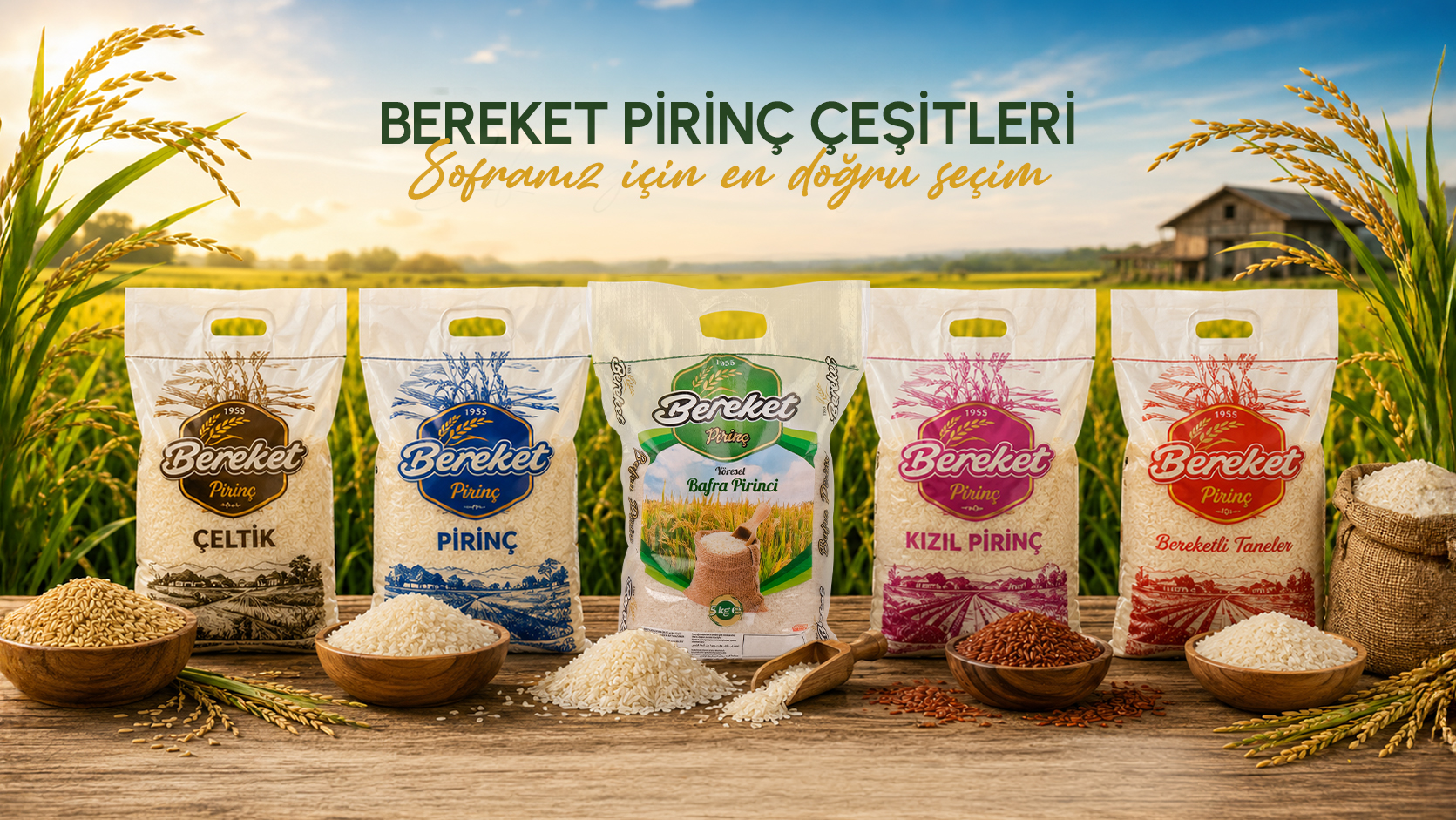 Bereket Pirinç Çeşitleri: Sofranız İçin Hangi Pirinci Seçmelisiniz?