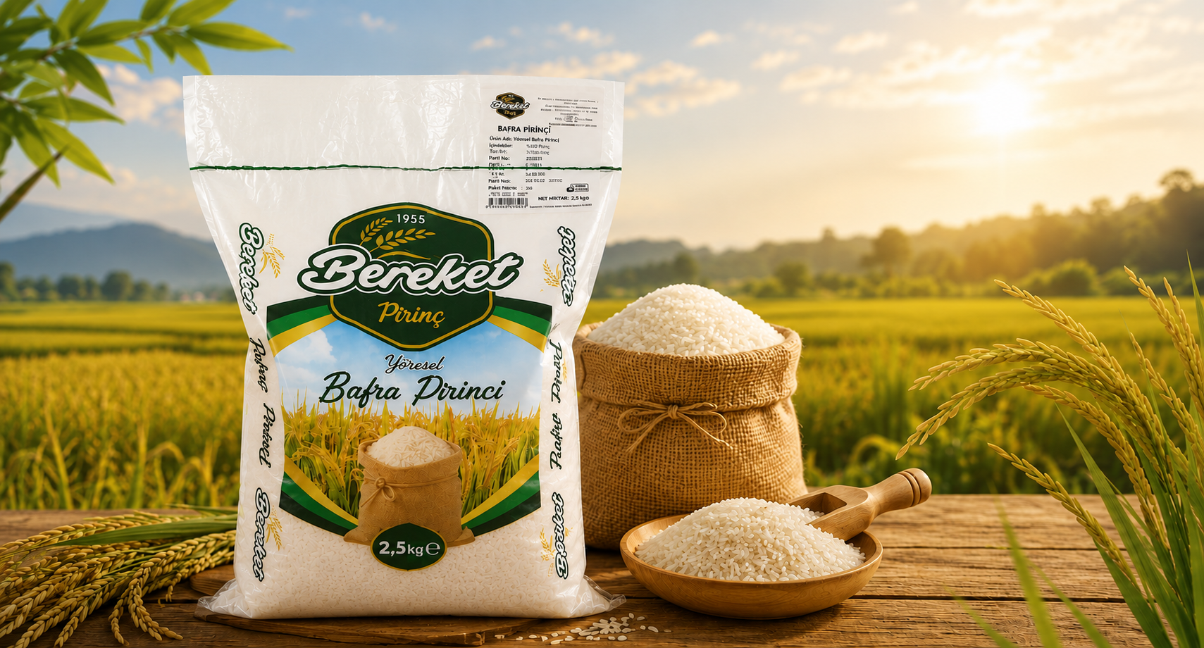 2,5 kg Yöresel Bafra Pirinci